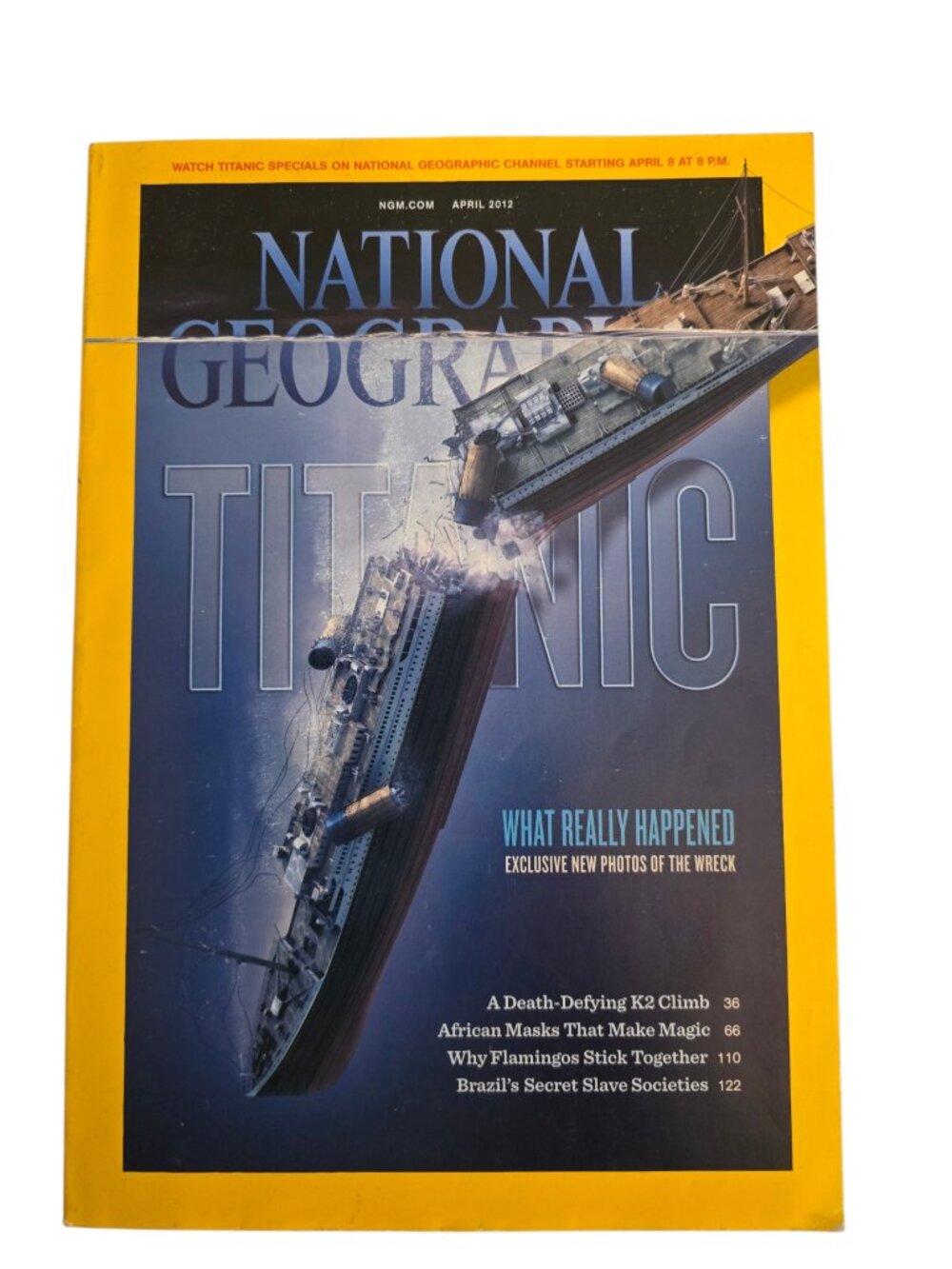 National Geographic April 2012 Titanic 100th Anniversary Magazine Wreck Photos